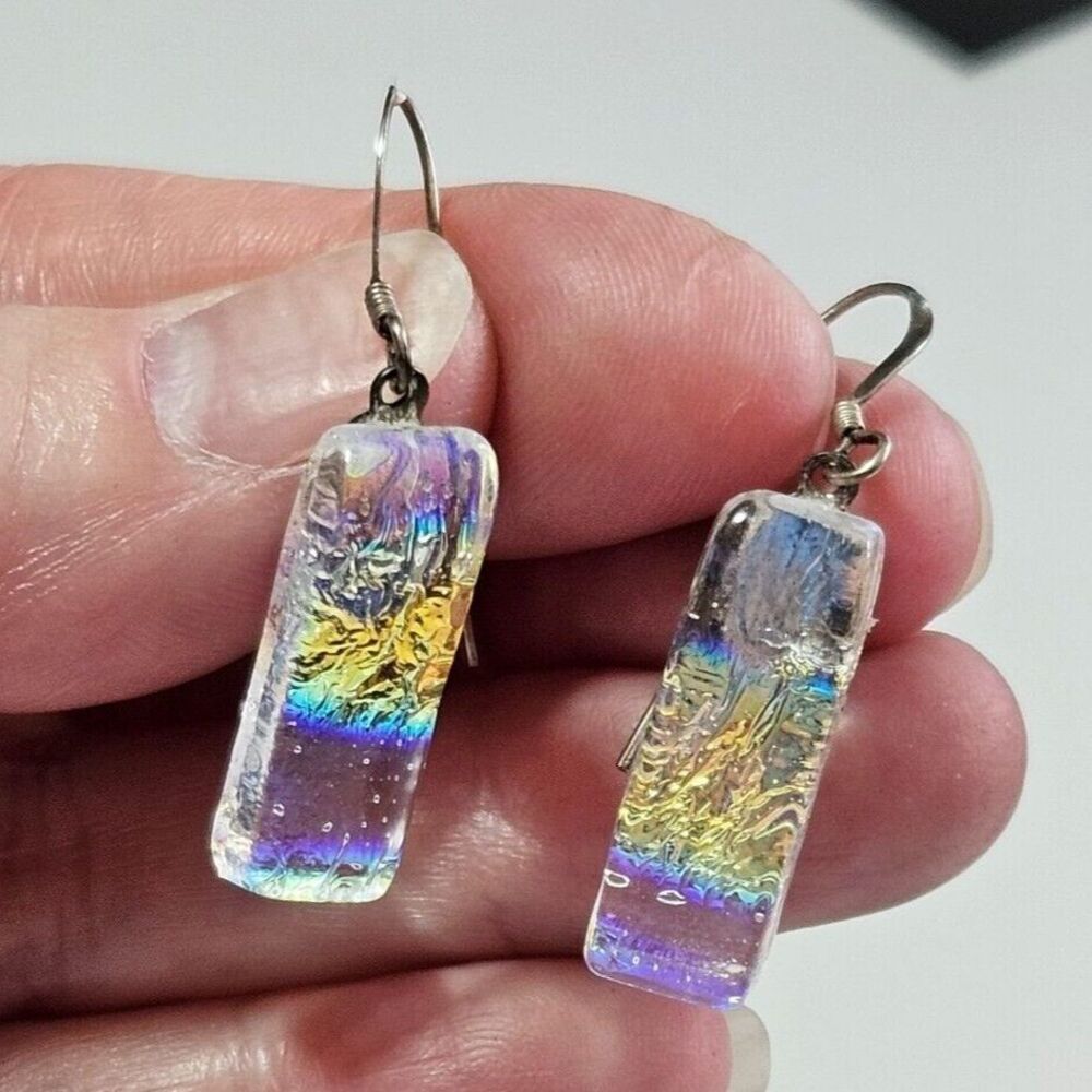 Sterling silver handcrafted dangling earrings 10 GF